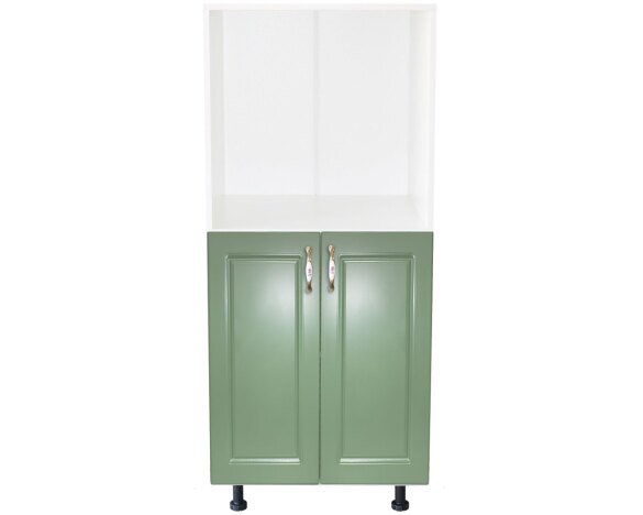 Soldat 60 cu 2 usi cu spatiu cuptor Zebra MDF verde drept